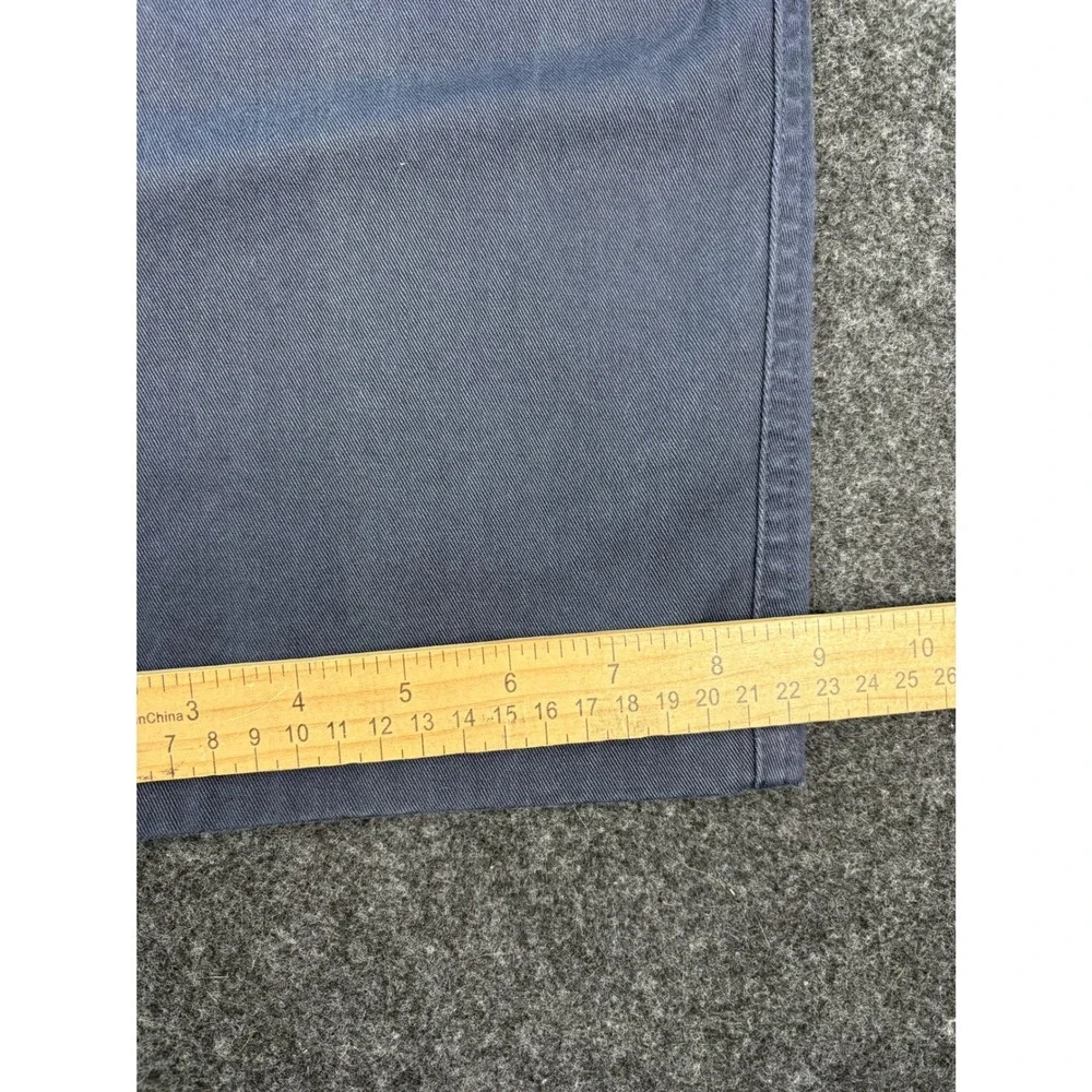 Dockers Classic Fit Pleated Chinos Mens 33x32 Navy Blue Cotton Twill Pants